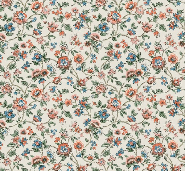 Vintage Flowers Wallpaper, Ethnic Mural, Oversized Custom Size Wall Art, Non - Woven, Non - Adhesive, Modern Wall Paper, Removable - Adawall Wallpaper - Registered Trade Accounts Only, Wallpaper Wholesale Account - W77527 - Adawall Wholesale - Wallpaper Wholesaler