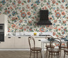 Vintage Flowers Wallpaper, Ethnic Mural, Oversized Custom Size Wall Art, Non - Woven, Non - Adhesive, Modern Wall Paper, Removable - Adawall Wallpaper - Registered Trade Accounts Only, Wallpaper Wholesale Account - W77527 - Adawall Wholesale - Wallpaper Wholesaler