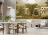 Vintage Scenic Victorian Wall Mural, Large Light Green Nature Wallpaper, Non - Woven, Non - Adhesive, Modern, Washable, Removable - Adawall Wallpaper - Registered Trade Accounts Only, Wallpaper Wholesale Account - FJ314-1 - Adawall Wholesale - Wallpaper Wholesaler