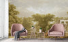 Vintage Scenic Victorian Wall Mural, Large Light Green Nature Wallpaper, Non - Woven, Non - Adhesive, Modern, Washable, Removable - Adawall Wallpaper - Registered Trade Accounts Only, Wallpaper Wholesale Account - FJ314-1 - Adawall Wholesale - Wallpaper Wholesaler