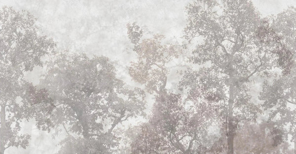 Vintage Trees Scenic Wall Mural, Light Gray Nature Theme Wallpaper, Oversized Landscape Scene Custom Size Wall Art, Non - Woven, Non - Pasted, Removable - Adawall Wallpaper - Registered Trade Accounts Only, Wallpaper Wholesale Account - SE312-1 - Adawall Wholesale - Wallpaper Wholesaler