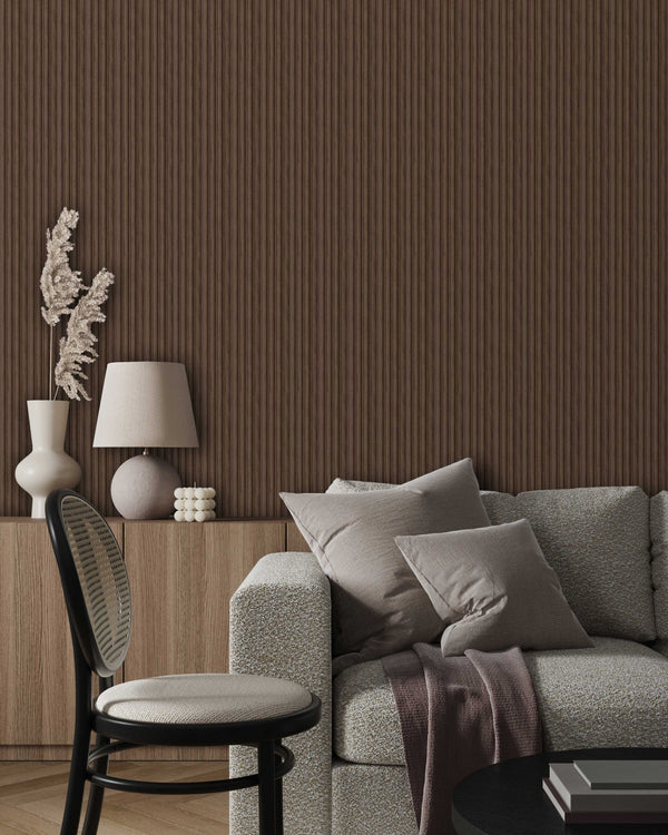 Warm Walnut Color Panel , PS Wall Home Decoration Panel - Premium Quality - Adawall Wallpaper - Registered Trade Accounts Only, Wallpaper Wholesale Account - APS603 - Adawall Wholesale - Wallpaper Wholesaler