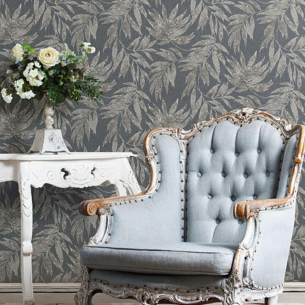 Washed Blue Leaf Wallpaper, Textured Faded Tree Leaves Wallcovering, Non - Pasted - Adawall Wallpaper - Registered Trade Accounts Only, Wallpaper Wholesale Account - 1012-4 - Adawall Wholesale - Wallpaper Wholesaler