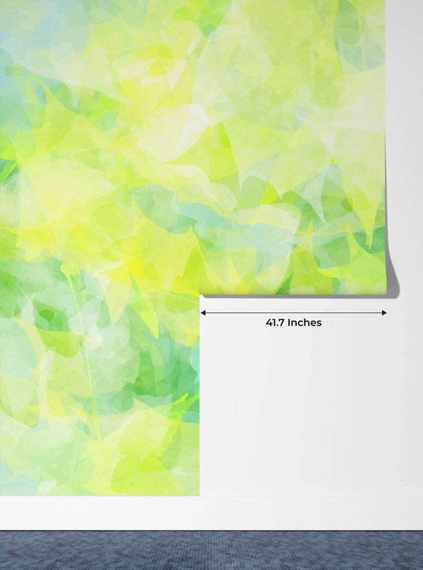 Watercolor Art Wallpaper, Green Foliage Mural, Oversized Custom Size Wall Art, Non - Woven, Non - Adhesive, Modern Wall Paper, Removable - Adawall Wallpaper - Registered Trade Accounts Only, Wallpaper Wholesale Account - W77935 - Adawall Wholesale - Wallpaper Wholesaler