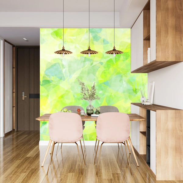 Watercolor Art Wallpaper, Green Foliage Mural, Oversized Custom Size Wall Art, Non - Woven, Non - Adhesive, Modern Wall Paper, Removable - Adawall Wallpaper - Registered Trade Accounts Only, Wallpaper Wholesale Account - W77935 - Adawall Wholesale - Wallpaper Wholesaler