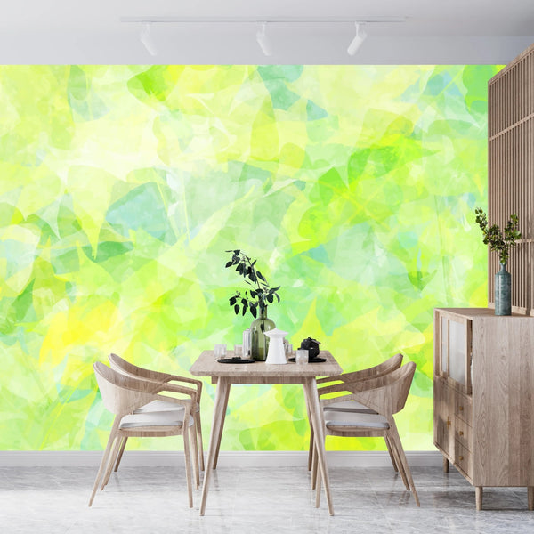 Watercolor Art Wallpaper, Green Foliage Mural, Oversized Custom Size Wall Art, Non - Woven, Non - Adhesive, Modern Wall Paper, Removable - Adawall Wallpaper - Registered Trade Accounts Only, Wallpaper Wholesale Account - W77935 - Adawall Wholesale - Wallpaper Wholesaler