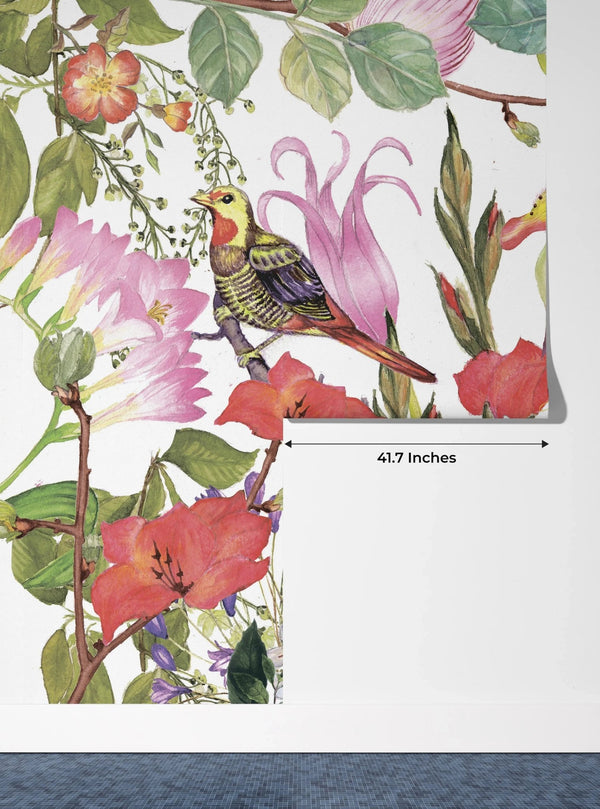 Watercolor Floral Wallpaper, Spring Garden Mural, Oversized Custom Size Wall Art, Non - Woven, Non - Adhesive, Modern Wall Paper, Removable - Adawall Wallpaper - Registered Trade Accounts Only, Wallpaper Wholesale Account - W77955 - Adawall Wholesale - Wallpaper Wholesaler