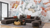 Watercolor Flowers Wallpaper, Hand - Painted Background Mural, Oversized Custom Size Wall Art, Non - Woven, Non - Adhesive, Modern Wall Paper, Removable - Adawall Wallpaper - Registered Trade Accounts Only, Wallpaper Wholesale Account - W78216 - Adawall Wholesale - Wallpaper Wholesaler