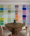 Watercolor Paint Shades Wallpaper, Filled Grid Mural, Oversized Custom Size Wall Art, Non - Woven, Non - Adhesive, Modern Wall Paper, Removable - Adawall Wallpaper - Registered Trade Accounts Only, Wallpaper Wholesale Account - W77600 - Adawall Wholesale - Wallpaper Wholesaler