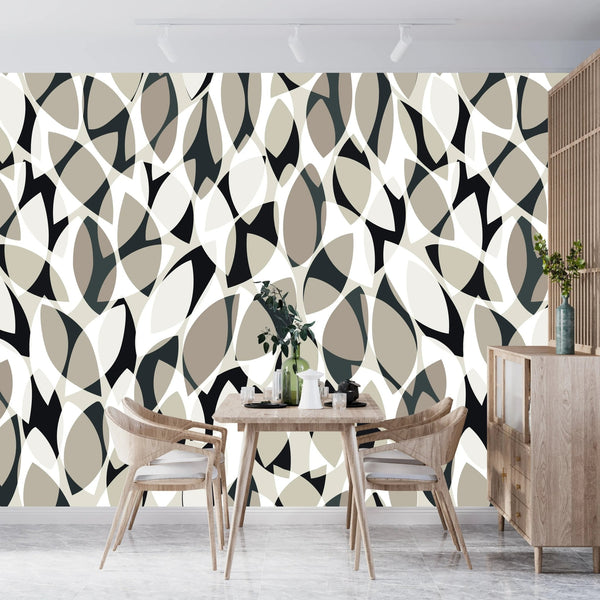Watercolor Tea Leaves Wallpaper, Seamless Pattern Mural, Oversized Custom Size Wall Art, Non - Woven, Non - Adhesive, Modern Wall Paper, Removable - Adawall Wallpaper - Registered Trade Accounts Only, Wallpaper Wholesale Account - W77731 - Adawall Wholesale - Wallpaper Wholesaler
