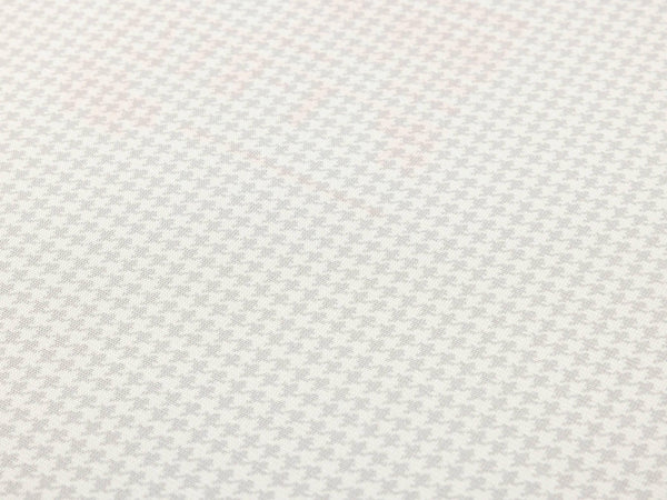 White Classic Houndstooth Wallpaper, Textured Non-Adhesive Wallcovering - Walloro High End Wallcoverings & More