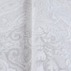 White Elegant Patchwork Deep Embossed Wallpaper, 3D Textured Luxury Damask Wallcovering - Walloro High End Wallcoverings & More