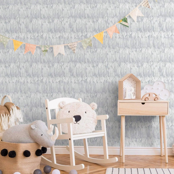 White Feathers Pattern Embossed Wallpaper, Tropical 3D Textured Birds Vivid Wallcovering - Walloro High End Wallcoverings & More