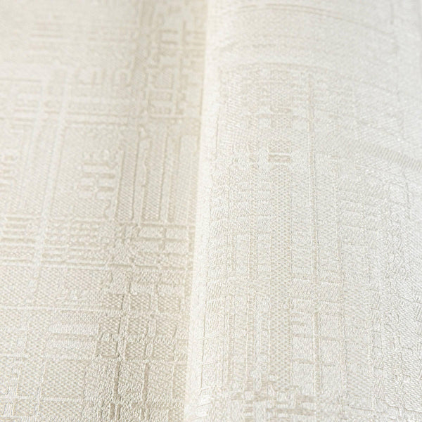 White Modern Abstract Geometric Wallpaper, Stylish 3D Embossed Neutral Colors Wallcovering - Walloro High End Wallcoverings & More