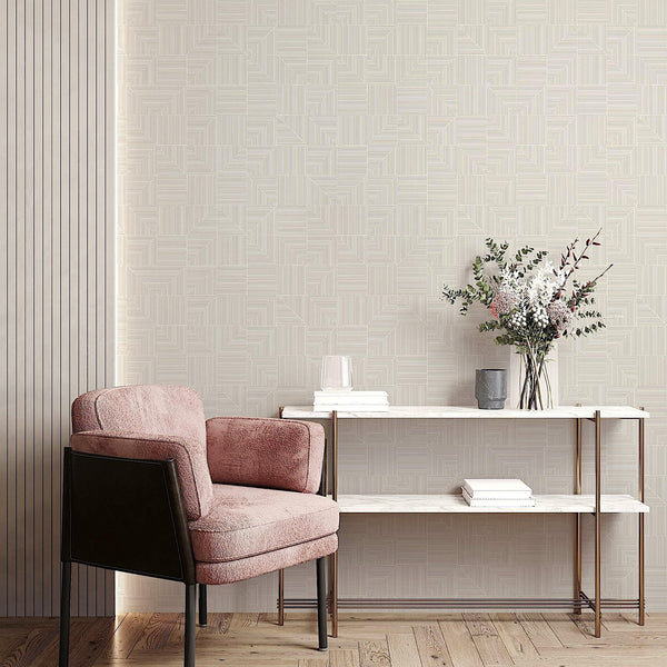 White Modern Geometric Shapes Wallpaper, Embossed Rich Textured Contemporary Wallcovering - Adawall Wallpaper - Registered Trade Accounts Only, Wallpaper Wholesale Account - 23209-1 - Adawall Wholesale - Wallpaper Wholesaler