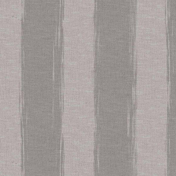 Wide Striped Wallpaper, Rich Textured Wallcovering, Traditional, Gray, Extra Large 114 sq ft Roll, Washable Wall Paper, Home Wall Decor - Walloro High End Wallcoverings & More