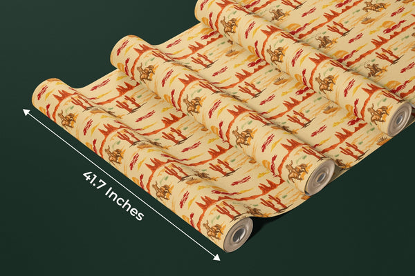 Wild West Wallpaper, Colorful Seamless Pattern Mural, Oversized Custom Size Wall Art, Non - Woven, Non - Adhesive, Modern Wall Paper, Removable - Adawall Wallpaper - Registered Trade Accounts Only, Wallpaper Wholesale Account - W77549 - Adawall Wholesale - Wallpaper Wholesaler