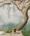 Willow Tree Wallpaper, Pink Flowers Mural, Oversized Custom Size Wall Art, Non - Woven, Non - Adhesive, Modern Wall Paper, Removable - Adawall Wallpaper - Registered Trade Accounts Only, Wallpaper Wholesale Account - W77515 - Adawall Wholesale - Wallpaper Wholesaler