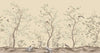 Yellow Chinoiserie Floral Wall Mural, Birds Tree Flowers Wallpaper, Custom Size Wall Covering, Non-Woven, Non-Adhesive, Removable, Washable - Walloro High End Wallcoverings & More