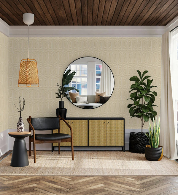 Yellow - toned Patterned Wallpaper, Textured Wallpaper,Natural Wallpaper, Modern & Minimalist Wall Covering,Modern Look Neutral Colors Glittering Wallcovering - Adawall Wallpaper - Registered Trade Accounts Only, Wallpaper Wholesale Account - 24102-3 - Adawall Wholesale - Wallpaper Wholesaler