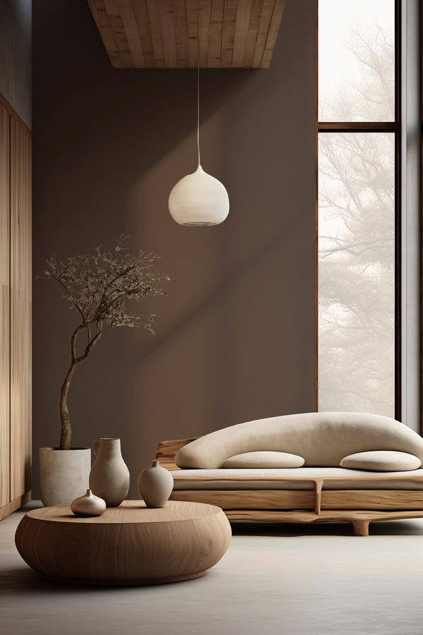 Walnut Brown Wallpaper, Textured Brown Wallpaper,Natural Wallpaper, Modern & Minimalist Wall Covering,Modern Look Neutral Colors Glittering Wallcovering