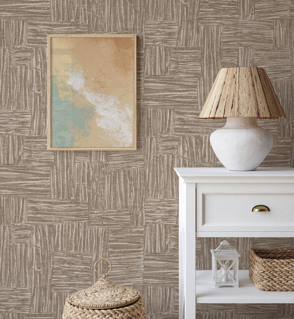 Beige Muse Brush Stroke Textured Wallpaper, Modern Minimalist Wall Covering, Neutral Shimmer Wall Decor
