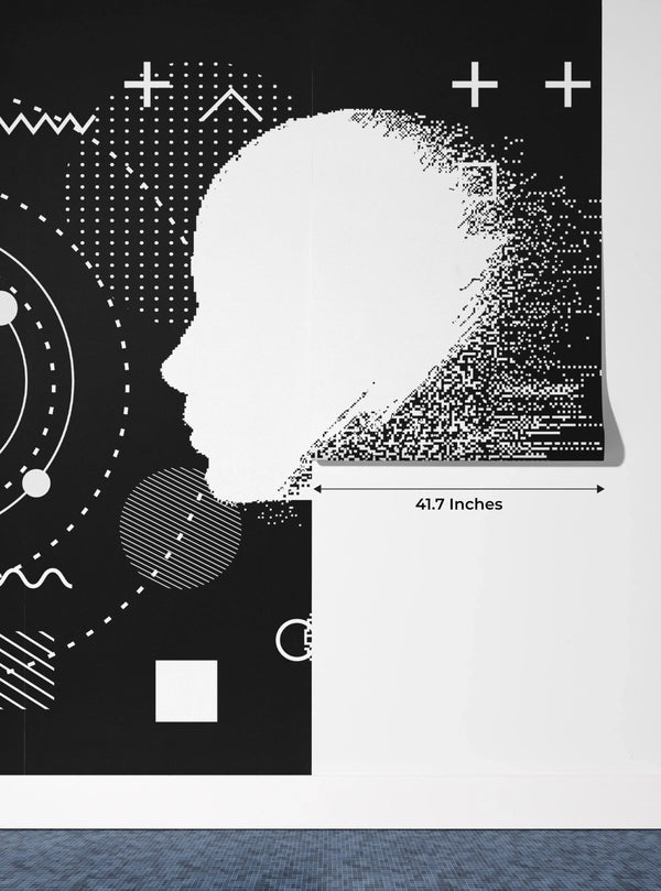 3D Human Heads Wallpaper, Cyberpunk Style Mural, Oversized Custom Size Wall Art, Non - Woven, Non - Adhesive, Modern Wall Paper, Removable - Adawall Wallpaper - Registered Trade Accounts Only, Wallpaper Wholesale Account - W77640 - Adawall Wholesale - Wallpaper Wholesaler