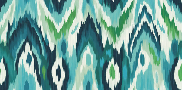 Ikat Ethnic Pastel Tones Wallpaper, Seamless Pattern Mural, Oversized Custom Size Wall Art, Non-Woven, Non-Adhesive, Modern Wall Paper, Removable