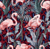Pink Flamingo Wallpaper, Seamless Pattern Mural, Oversized Custom Size Wall Art, Non-Woven, Non-Adhesive, Modern Wall Paper, Removable