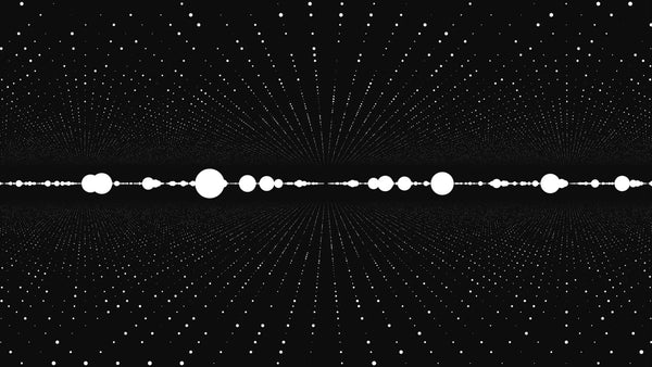 Points in Space Wallpaper, Dimensional Abstract Mural, Oversized Custom Size Wall Art, Non-Woven, Non-Adhesive, Modern Wall Paper, Removable