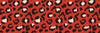 Red Leopard Skin Wallpaper, Seamless Pattern Mural, Oversized Custom Size Wall Art, Non-Woven, Non-Adhesive, Modern Wall Paper, Removable