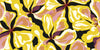 Abstract Yellow Flowers Wallpaper, Seamless Pattern Mural, Oversized Custom Size Wall Art, Non-Woven, Non-Adhesive, Modern Wall Paper, Removable