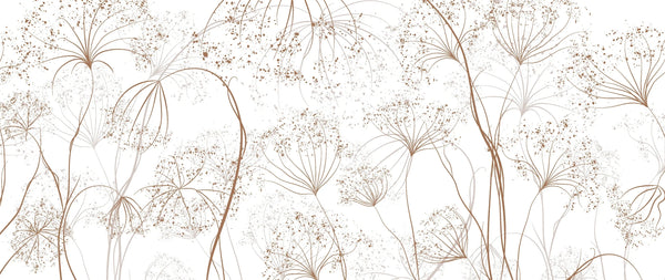 Luxury Art Wallpaper, Flower Mural, Oversized Custom Size Wall Art, Non-Woven, Non-Adhesive, Modern Wall Paper, Removable