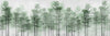 Trees Wallpaper, Foggy Forest Mural, Oversized Custom Size Wall Art, Non-Woven, Non-Adhesive, Modern Wall Paper, Removable