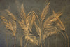 Gold Palm Leaves Wallpaper, Tropical Mural, Oversized Custom Size Wall Art, Non-Woven, Non-Adhesive, Modern Wall Paper, Removable