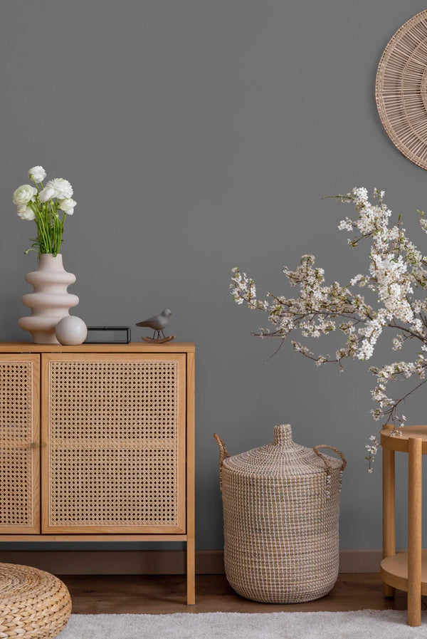 Ash Gray Wallpaper, Matte Gray Wallpaper, Modern & Minimalist Wall Covering,Modern Look Neutral Colors Glittering Wallcovering