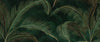Green Exotic Palm Leaves Wallpaper, Dark Luxury Art Background Mural, Oversized Custom Size Wall Art, Non-Woven, Non-Adhesive, Modern Wall Paper, Removable
