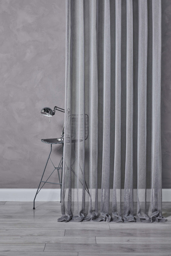 Sky Tulle-The Art of Mixing Fabrics in Luxury Drapery Design