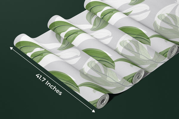 Abstract Art Wallpaper, Tropical Leaves Mural, Oversized Custom Size Wall Art, Non - Woven, Non - Adhesive, Modern Wall Paper, Removable - Adawall Wallpaper - Registered Trade Accounts Only, Wallpaper Wholesale Account - W77933 - Adawall Wholesale - Wallpaper Wholesaler