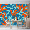 Abstract Artistic Leaves Wallpaper, Seamless Pattern Mural, Oversized Custom Size Wall Art, Non - Woven, Non - Adhesive, Modern Wall Paper, Removable - Adawall Wallpaper - Registered Trade Accounts Only, Wallpaper Wholesale Account - W78057 - Adawall Wholesale - Wallpaper Wholesaler