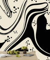 Abstract Black - White Wallpaper, Seamless Pattern Mural, Oversized Custom Size Wall Art, Non - Woven, Non - Adhesive, Modern Wall Paper, Removable - Adawall Wallpaper - Registered Trade Accounts Only, Wallpaper Wholesale Account - W77724 - Adawall Wholesale - Wallpaper Wholesaler