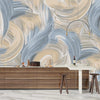 Abstract Blue and Beige Wallpaper, Seamless Pattern Mural, Oversized Custom Size Wall Art, Non - Woven, Non - Adhesive, Modern Wall Paper, Removable - Adawall Wallpaper - Registered Trade Accounts Only, Wallpaper Wholesale Account - W77962 - Adawall Wholesale - Wallpaper Wholesaler