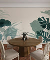 Abstract Botanical Wallpaper, Big Leaves Mural, Oversized Custom Size Wall Art, Non - Woven, Non - Adhesive, Modern Wall Paper, Removable - Adawall Wallpaper - Registered Trade Accounts Only, Wallpaper Wholesale Account - W77900 - Adawall Wholesale - Wallpaper Wholesaler