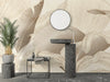 Abstract Botanical Wallpaper, Brown and Beige Wall Mural, Oversized Custom Size Wall Art, Non - Woven, Non - Adhesive, Modern Wall Paper, Removable - Adawall Wallpaper - Registered Trade Accounts Only, Wallpaper Wholesale Account - W77488 - Adawall Wholesale - Wallpaper Wholesaler