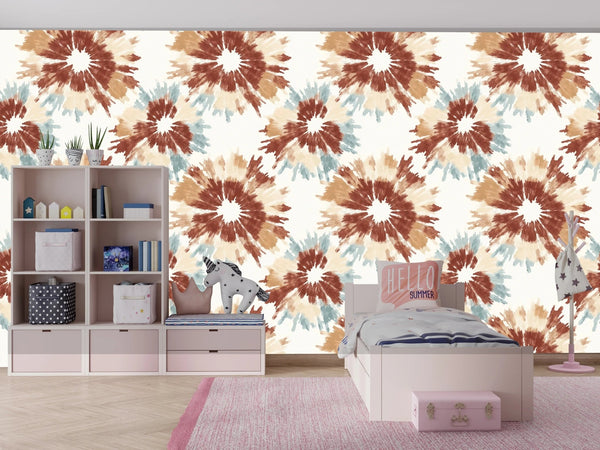Abstract Brown and Blue Wallpaper, Seamless Pattern Mural, Oversized Custom Size Wall Art, Non - Woven, Non - Adhesive, Modern Wall Paper, Removable - Adawall Wallpaper - Registered Trade Accounts Only, Wallpaper Wholesale Account - W77576 - Adawall Wholesale - Wallpaper Wholesaler