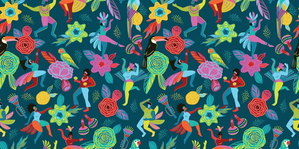 Abstract Colorful People Wallpaper, Seamless Pattern Mural, Oversized Custom Size Wall Art, Non - Woven, Non - Adhesive, Modern Wall Paper, Removable - Adawall Wallpaper - Registered Trade Accounts Only, Wallpaper Wholesale Account - W78023 - Adawall Wholesale - Wallpaper Wholesaler