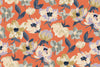 Abstract Floral, Orange Background Wallpaper, Seamless Pattern Mural, Oversized Custom Size Wall Art, Non - Woven, Non - Adhesive, Modern Wall Paper, Removable - Adawall Wallpaper - Registered Trade Accounts Only, Wallpaper Wholesale Account - W78084 - Adawall Wholesale - Wallpaper Wholesaler