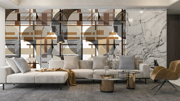 Abstract Geometric Shapes Wallpaper, Seamless Pattern Mural, Oversized Custom Size Wall Art, Non - Woven, Non - Adhesive, Modern Wall Paper, Removable - Adawall Wallpaper - Registered Trade Accounts Only, Wallpaper Wholesale Account - W77626 - Adawall Wholesale - Wallpaper Wholesaler