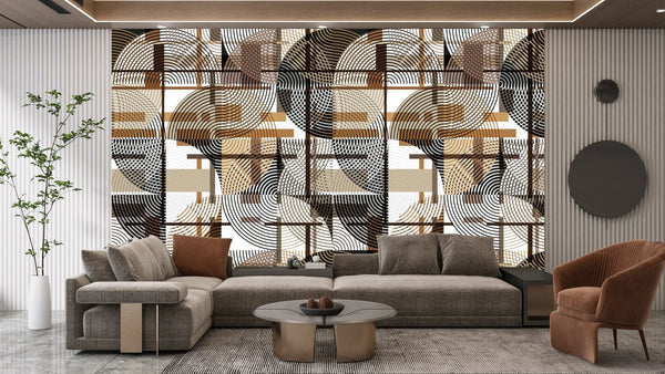 Abstract Geometric Shapes Wallpaper, Seamless Pattern Mural, Oversized Custom Size Wall Art, Non - Woven, Non - Adhesive, Modern Wall Paper, Removable - Adawall Wallpaper - Registered Trade Accounts Only, Wallpaper Wholesale Account - W77626 - Adawall Wholesale - Wallpaper Wholesaler