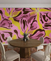 Abstract Pink Flowers Wallpaper, Seamless Pattern Mural, Oversized Custom Size Wall Art, Non - Woven, Non - Adhesive, Modern Wall Paper, Removable - Adawall Wallpaper - Registered Trade Accounts Only, Wallpaper Wholesale Account - W77738 - Adawall Wholesale - Wallpaper Wholesaler